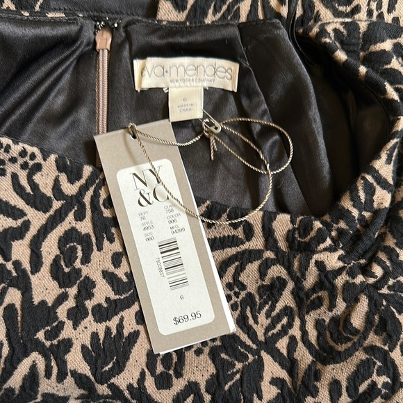 New York & Company Black and Cream Mini Dress - Picture 9 of 10